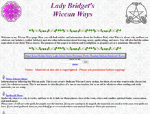 Tablet Screenshot of ladybridget.com